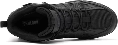Men's Waterproof Hiking Boots Non-Slip Lightweight Mid Top Ankle Boot Breathable Hiker Trekking Shoes, view 5
