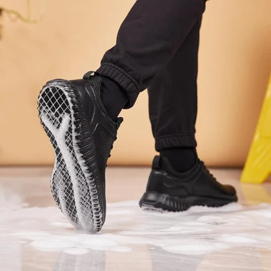 Men's Non Slip Work Shoes Kitchen Restaurant Chef Sneakers, view 7