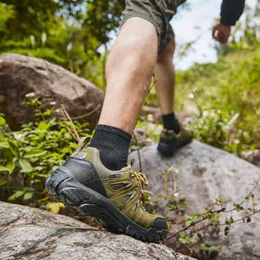Men's Low Top Waterproof Hiking Shoes Army/, view 6