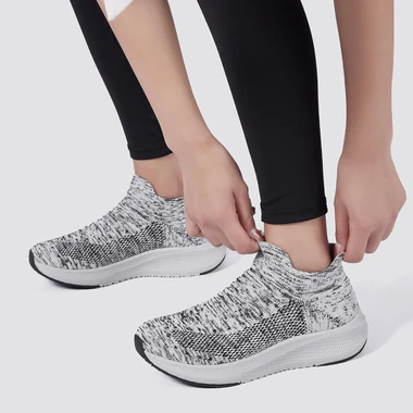 Womens Slip on Walking Shoes Comfort Lightweight Casual Sneakers, view 3
