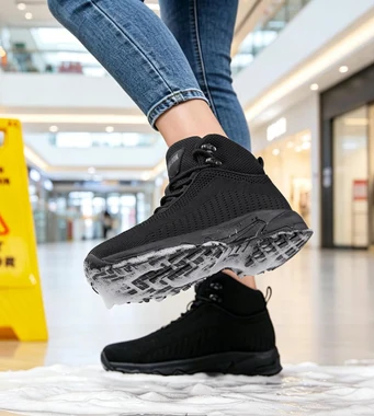 Non Slip Work Boots Women Comfortable Slip Resistant Shoes, view 2