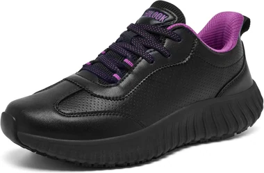 Non Slip Work Shoes Women Food Service Kitchen Chef Restaurant, view 4