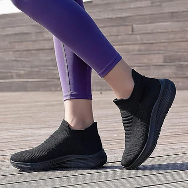 Womens Slip on Walking Shoes Comfort Lightweight Casual Sneakers, view 6