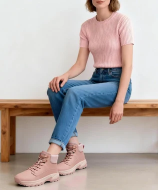 Non Slip Work Boots for Women Slip-Resistant Shoes Waterproof Food Service Chef Kitchen Restaurant Working Casual Comfortable Ankle Boot Outdoor Walking Booties Sneakers, view 4