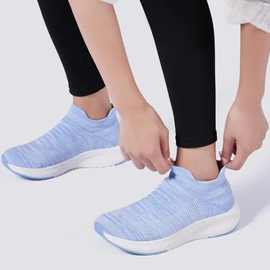 Womens Slip on Walking Shoes Comfort Lightweight Casual Sneakers, view 3