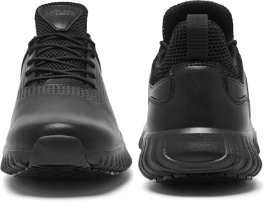 Men's Non Slip Work Shoes Kitchen Restaurant Chef Sneakers, view 3