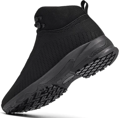 Non Slip Work Boots for Men Restaurant Kitchen Food Service, Black