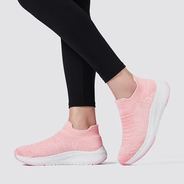 Womens Slip on Walking Shoes Comfort Lightweight Casual Sneakers, view 4
